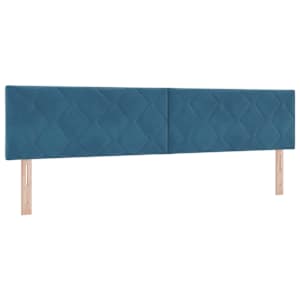Čelo postele Tmavě modrá 200 cm samet - obrázek 2