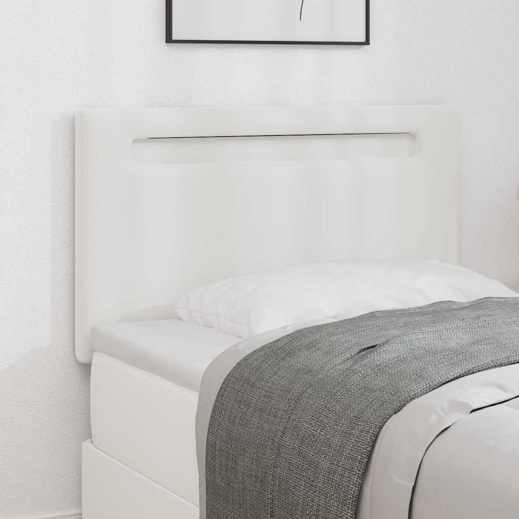 Pääty Yksinkertainen Muoto Puhtaan Valkoinen 90 cm Keinonahka