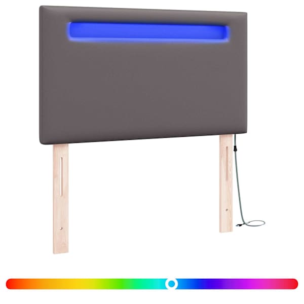 vidaXL LED peatoed Hall Kunstnahk