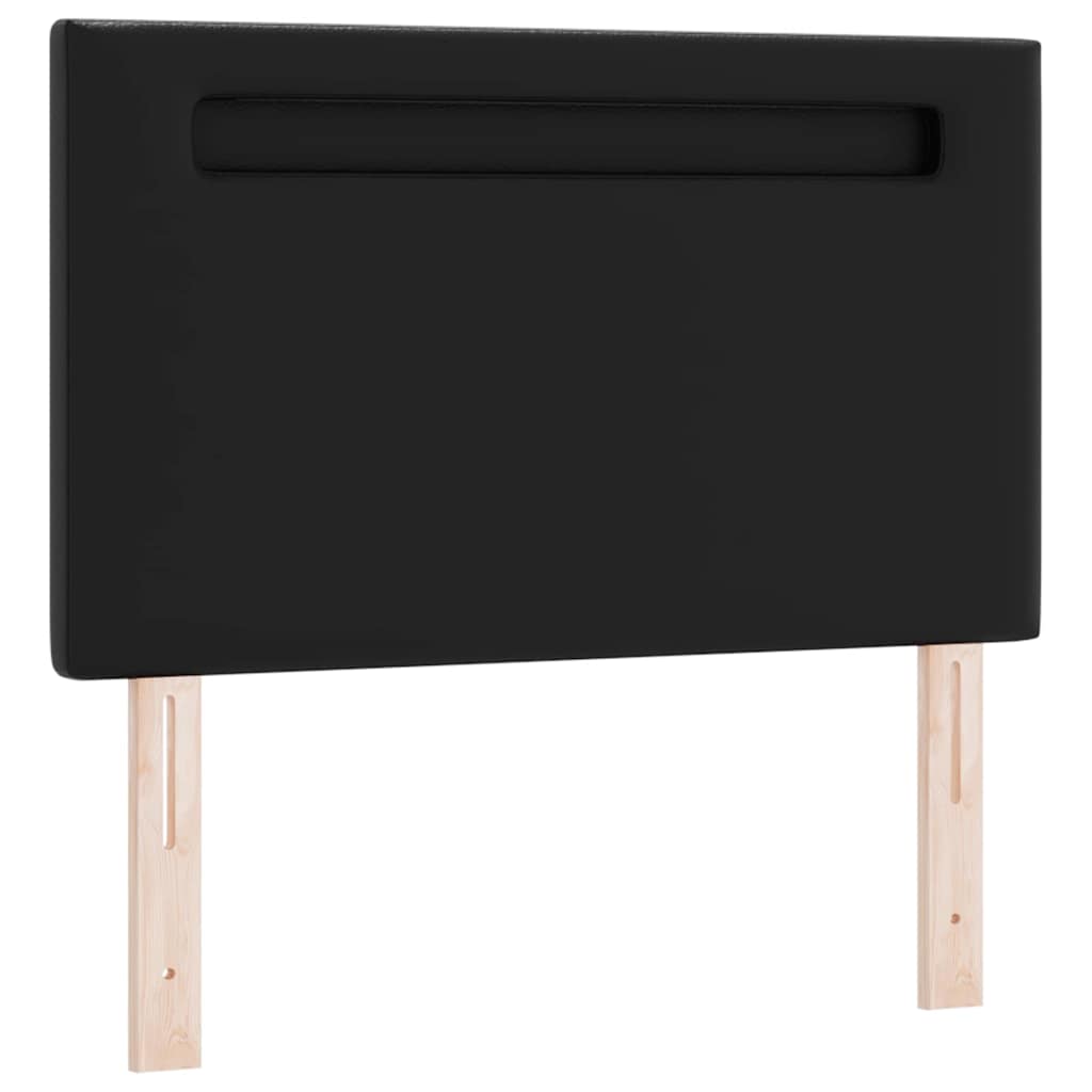 Sängynpääty Yksinkertainen Muotoilu Musta 100 cm Keinonahka