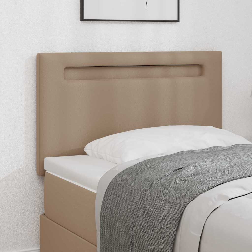 Voodipeats Lihtne Kujundus Cappuccino 100 cm Faux Nahk