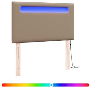 LED hlavová deska Cappuccino 100 cm Umělá kůže - obrázek 2