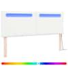 vidaXL LED peatoed Valge 144 cm Kunstnahk