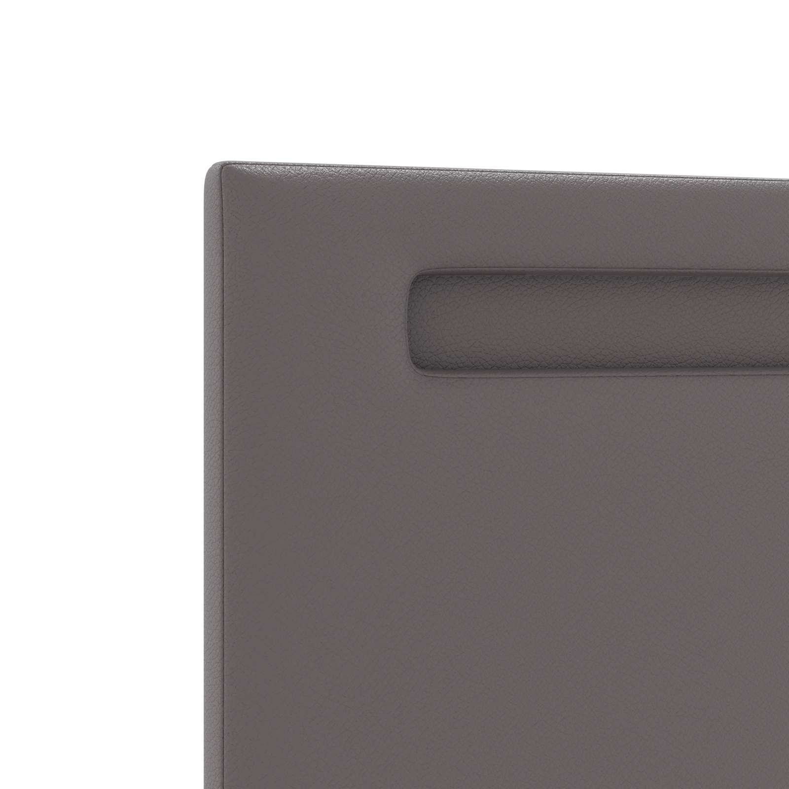 LED glava postelje Siva 144 cm Umjetno usnje