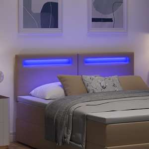 LED hlavová deska Cappuccino 144 cm Umělá kůže - obrázek 3