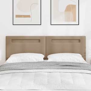 LED hlavová deska Cappuccino 144 cm Umělá kůže - obrázek 1