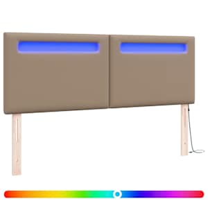 LED hlavová deska Cappuccino 144 cm Umělá kůže - obrázek 2