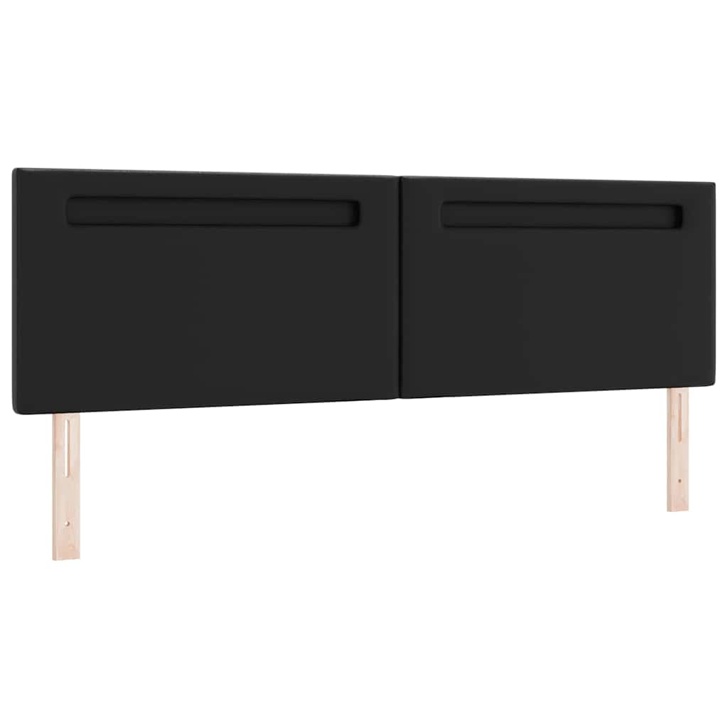 Sängynpääty Yksinkertainen Muotoilu Musta 180 cm Keinonahka