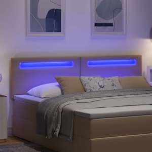 LED hlavová deska Cappuccino 180 cm Umělá kůže - obrázek 3