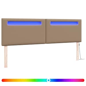 LED hlavová deska Cappuccino 180 cm Umělá kůže - obrázek 2
