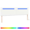 vidaXL LED peatoed Valge Kunstnahk