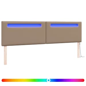 LED hlavová deska Cappuccino 200 cm Umělá kůže - obrázek 2