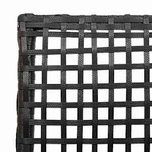 Zahradní křeslo 2 pcs Černá 55 x 53 x 85 cm polyratan - obrázek 8