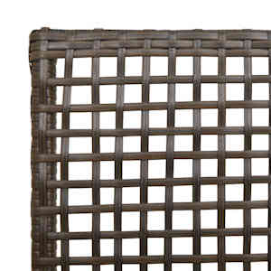Zahradní křeslo 2 pcs Hnědá 55 x 53 x 85 cm polyratan - obrázek 8