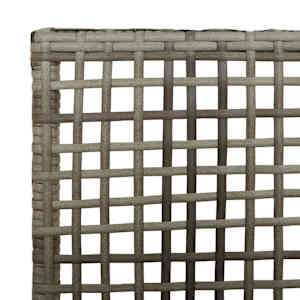 Zahradní křeslo 2 pcs Šedá 55 x 53 x 85 cm polyratan - obrázek 8