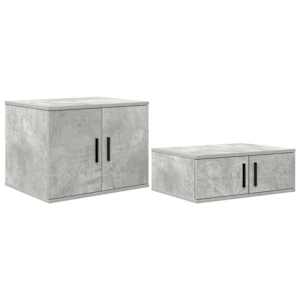 Úložná skříňka 2 pcs Betonově šedá 127 x 41 x 40 cm - obrázek 2