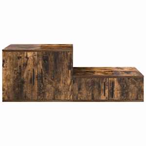 Úložná skříňka 2 pcs Kouřový dub 127 x 41 x 40 cm - obrázek 7