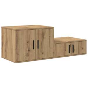 Úložná skříňka 2 pcs Artisanový dub 127 x 41 x 40 cm - obrázek 5