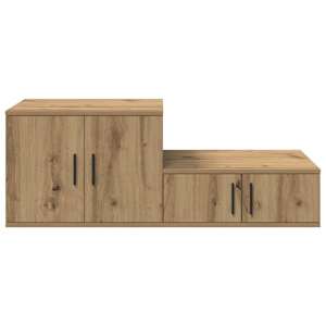 Úložná skříňka 2 pcs Artisanový dub 127 x 41 x 40 cm - obrázek 7