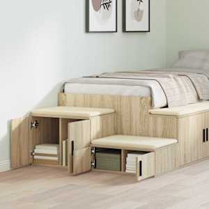 Úložná skříňka 2 pcs Sonoma dub 118 x 41 x 40 cm - obrázek 4