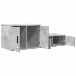 Úložná skříňka 2 pcs Betonově šedá 118 x 41 x 40 cm - obrázek 6