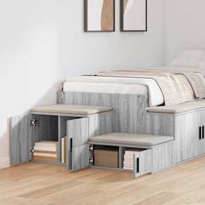 Úložná skříňka 2 pcs Šedá Sonoma 118 x 41 x 40 cm - obrázek 4