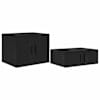 vidaXL Hoiukapp 2 tk Must tamm 108 x 41 x 40 cm Tehispuit