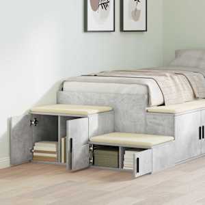 Úložná skříňka 2 pcs Betonově šedá 103 x 41 x 40 cm - obrázek 4