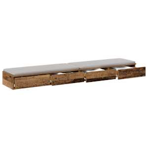 Zásuvky pod postel se zásuvkou Staré dřevo 200 x 36,5 x 16,5 cm - obrázek 3