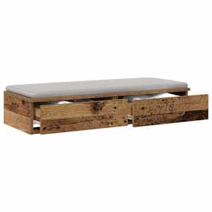 Zásuvky pod postel se zásuvkou Staré dřevo 80 x 36,5 x 16,5 cm - obrázek 3