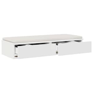 Zásuvky pod postel Bílá 90 x 36,5 x 16,5 cm kompozitní dřevo - obrázek 3