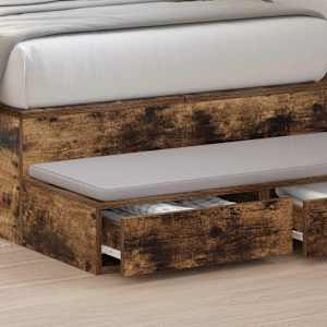 Zásuvky pod postel se zásuvkou Kouřový dub 90 x 36,5 x 16,5 cm - obrázek 4