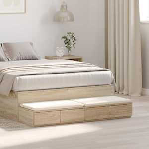 Zásuvky pod postel se zásuvkou Sonoma dub 120 x 36,5 x 16,5 cm - obrázek 1