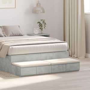 Zásuvky pod postel Betonově šedá 120 x 36,5 x 16,5 cm - obrázek 1