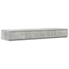 vidaXL Voodisahtlid Betoonhall 120 x 36,5 x 16,5 cm Tehispuit