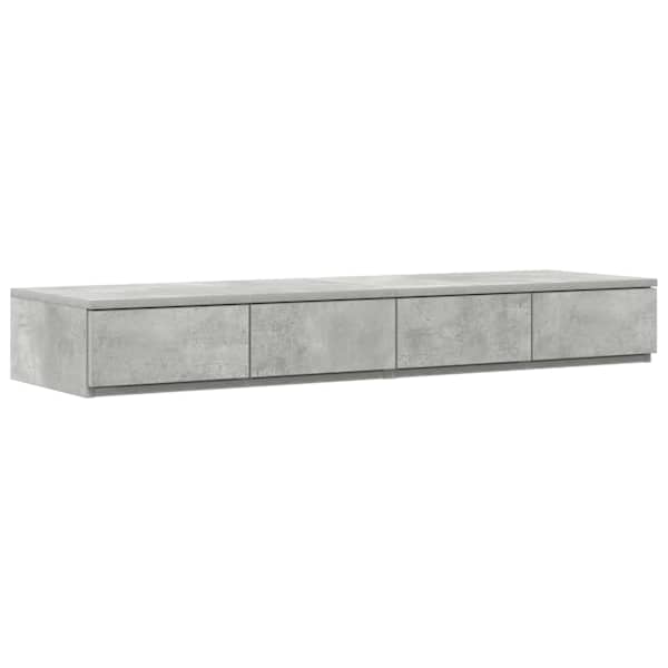 vidaXL Voodisahtlid Betoonhall 120 x 36,5 x 16,5 cm Tehispuit