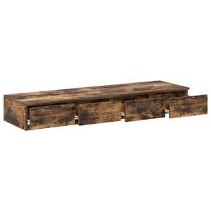Zásuvky pod postel se zásuvkou Kouřový dub 120 x 36,5 x 16,5 cm - obrázek 5
