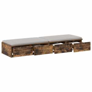 Zásuvky pod postel se zásuvkou Kouřový dub 120 x 36,5 x 16,5 cm - obrázek 3