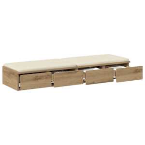Zásuvky pod postel Artisanový dub 120 x 36,5 x 16,5 cm - obrázek 3