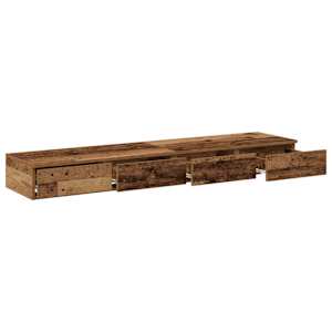 Zásuvky pod postel se zásuvkou Staré dřevo 140 x 36,5 x 16,5 cm - obrázek 5