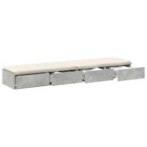 Zásuvky pod postel Betonově šedá 150 x 36,5 x 16,5 cm - obrázek 3