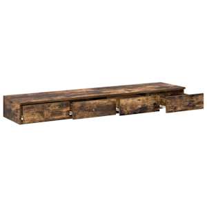 Zásuvky pod postel se zásuvkou Kouřový dub 135 x 36,5 x 16,5 cm - obrázek 5