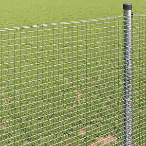 Svařovaný drátěný plot 2500 x 120 cm Stříbrná - obrázek 4