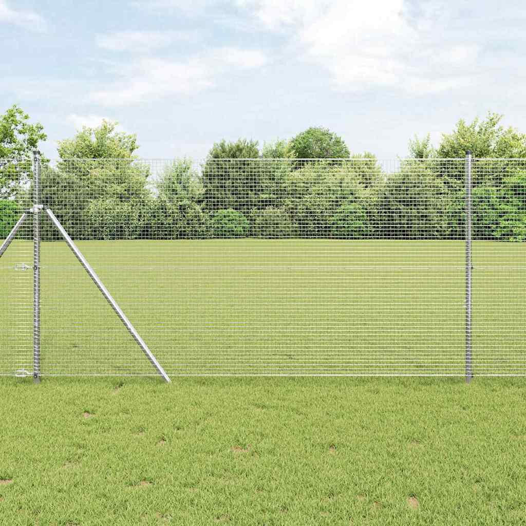 Keevitatud Traadi Aed 1,2x25 m Tsingitud Teras