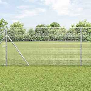 Svařovaný drátěný plot 5000 x 100 cm Stříbrná - obrázek 1