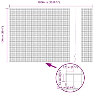 Svařovaný drátěný plot 5000 x 100 cm Stříbrná - obrázek 9