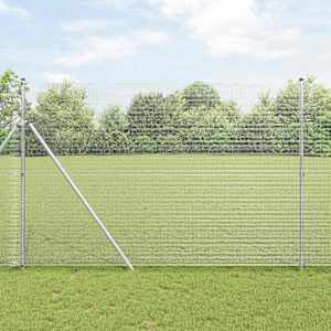Svařovaný drátěný plot 5000 x 150 cm Stříbrná - obrázek 1
