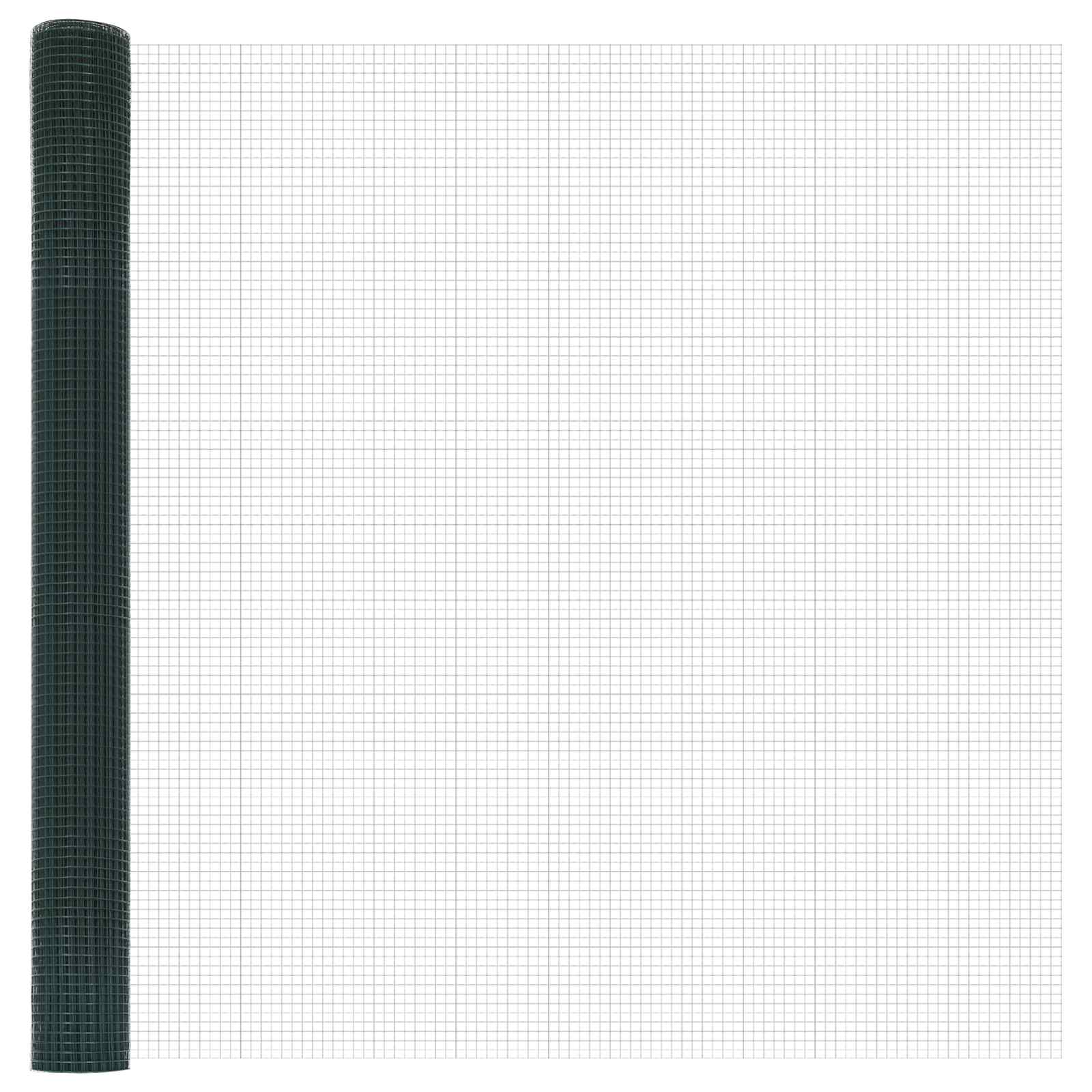 Svejset Trådhegn Grøn 1,6x10 m Stål