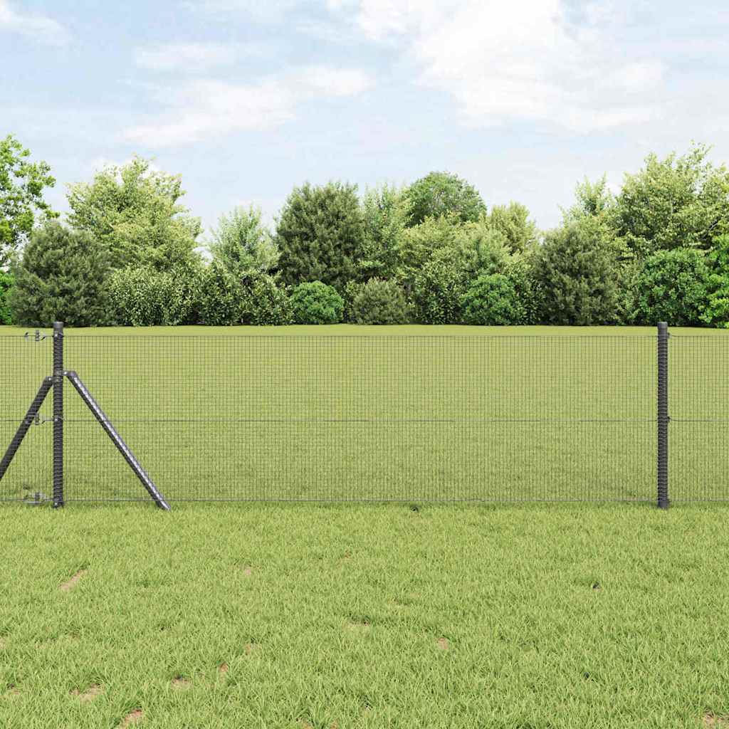 Svejset Trådhegn Grå 0.5x50 m Stål
