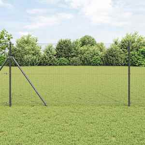 Svařovaný drátěný plot 5000 x 140 cm Šedá - obrázek 1
